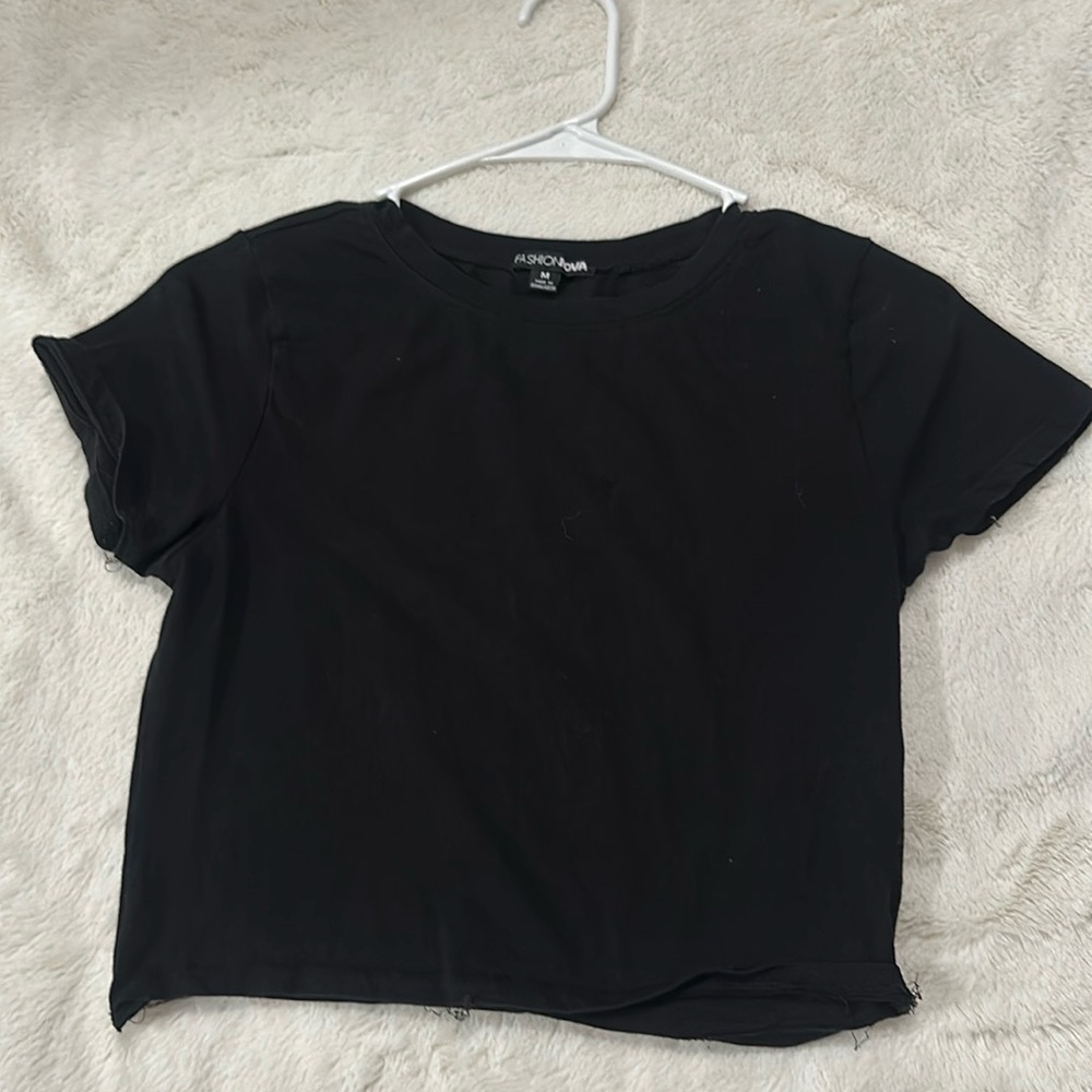 Black crop top
